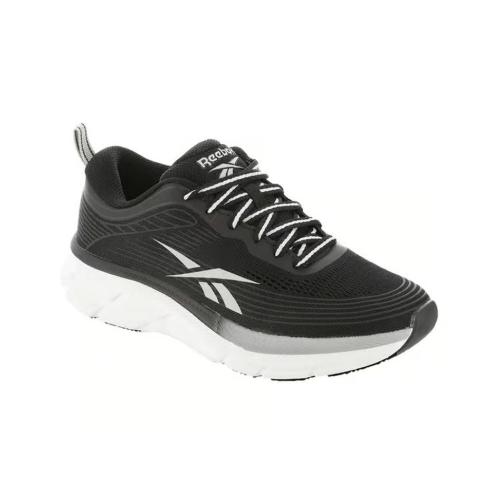 Womens Reebok Road Strider Athletic Sneakers, Size 10, Black White‎